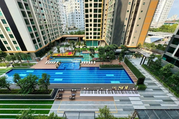 Cho Thuê Căn Hộ De-La-Sol của Capital Land; 84m2; 2pn, 2wc; Nội thất của Chủ Đầu Tư xịn